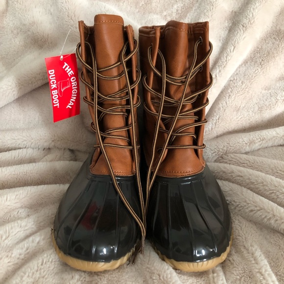 NWT Original Duck boot women’s size 9.5 black and tan - Picture 2 of 8